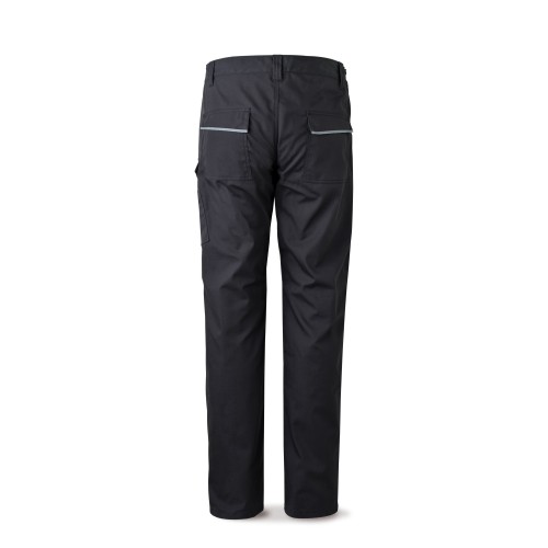 588PCNE Pantalón CANVAS negro poliéster/algodón 245 g. Multibolsillos